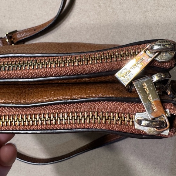 Michael Kors Brown Crossbody Bag with Smooth Finish - Picture 10 of 10